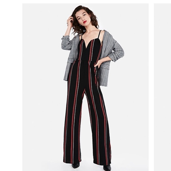 express jumpsuit striped
